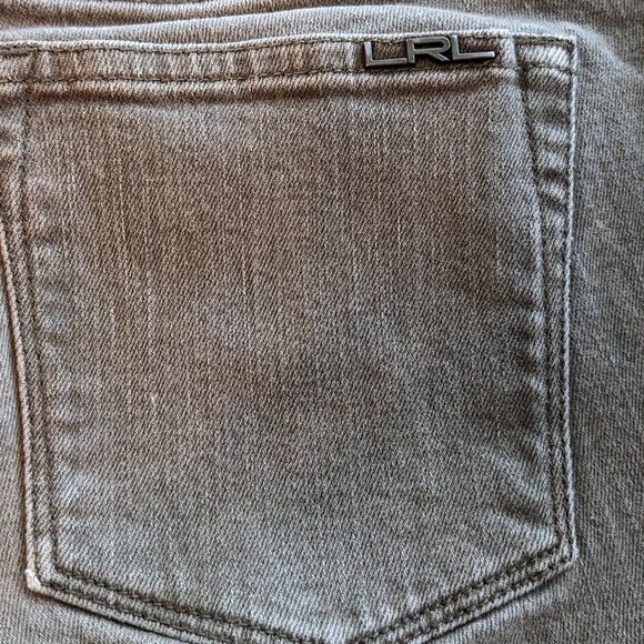 LRL Lauren Jeans Co Ralph Lauren Petite Brown Straight Leg Jeans, Size 6 Petite - Picture 12 of 12